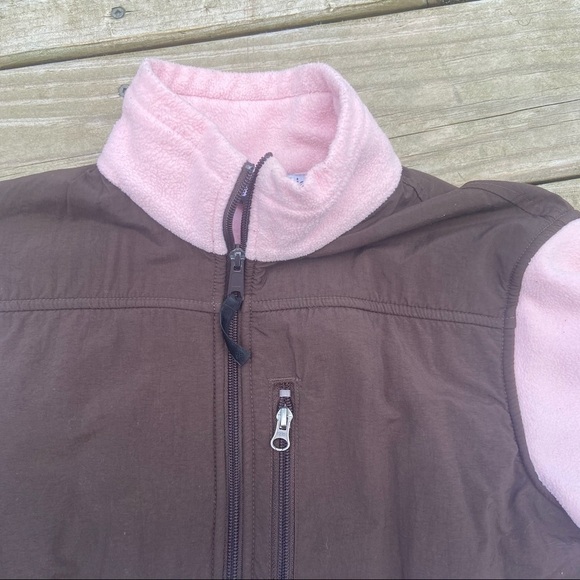 Columbia brown pink full zip fleece jacket M - Picture 4 of 7